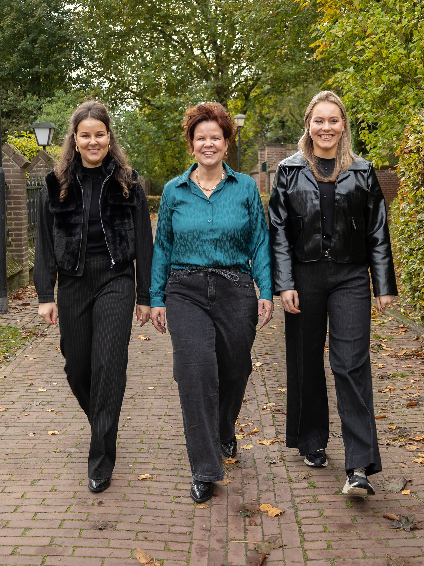 Black with a touch of color